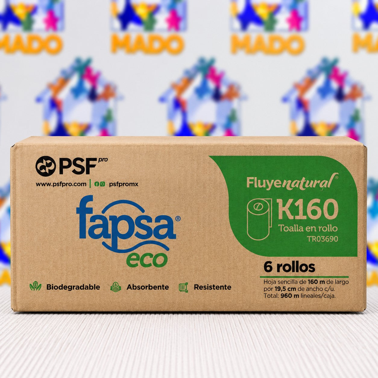 CAJA TOALLA ROLLO FAPSA CAFE C/6