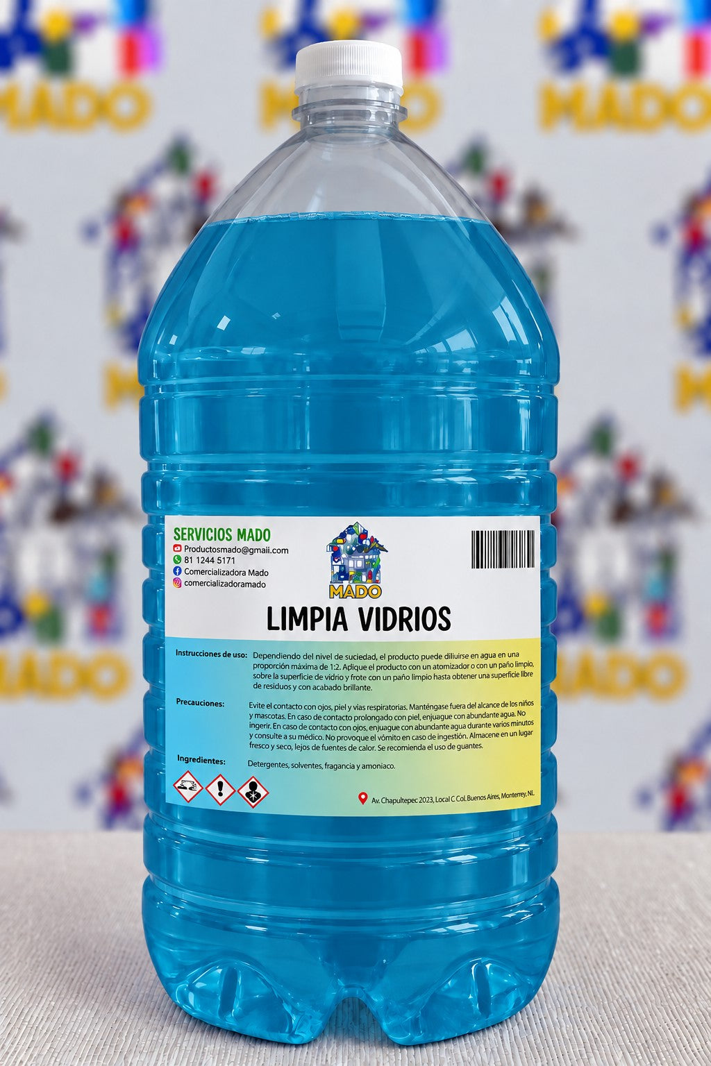 LIMPIA VIDRIOS 10 LITROS MADO