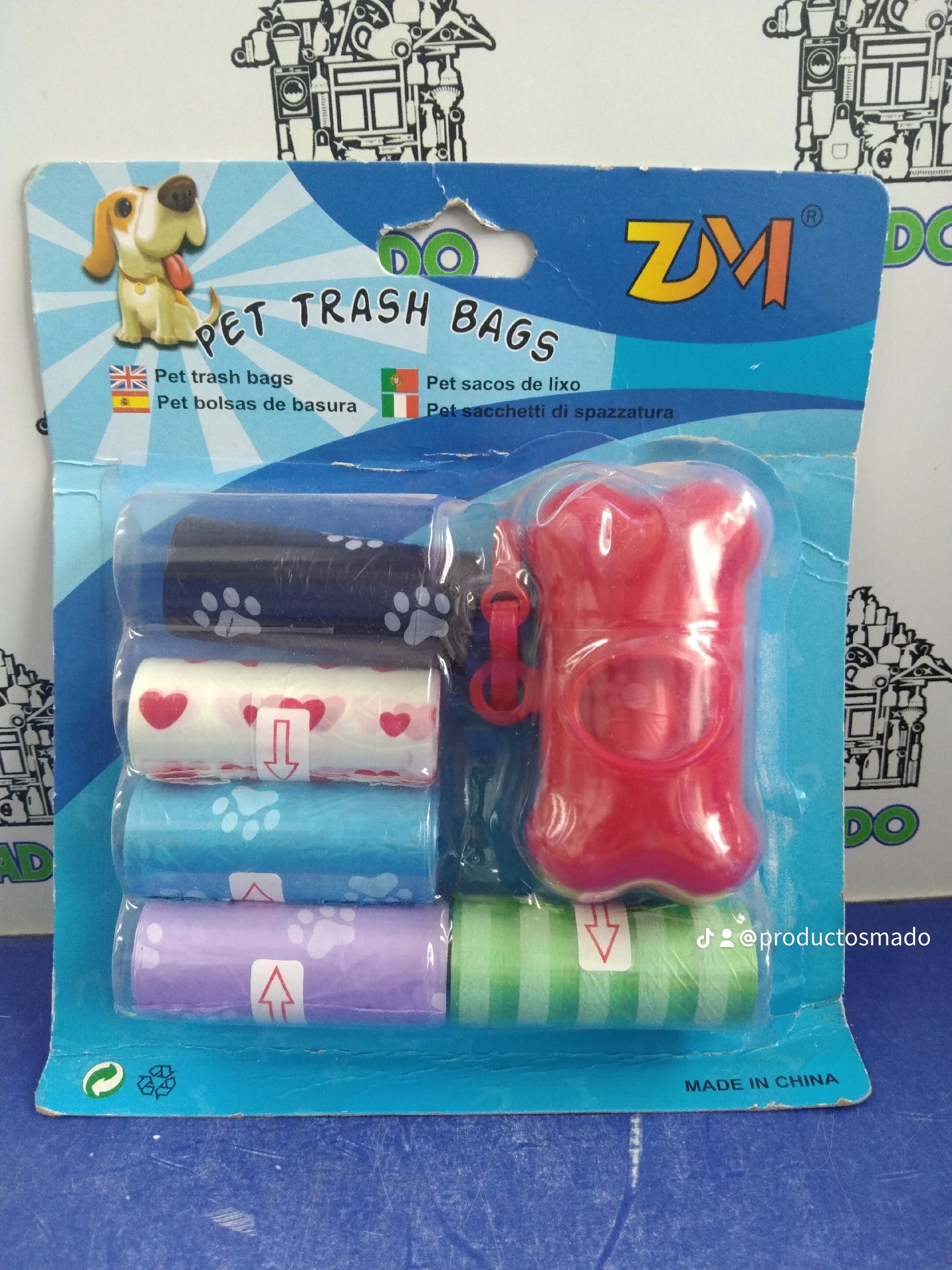 JUEGO DE BOLSA C/6 MASCOTA