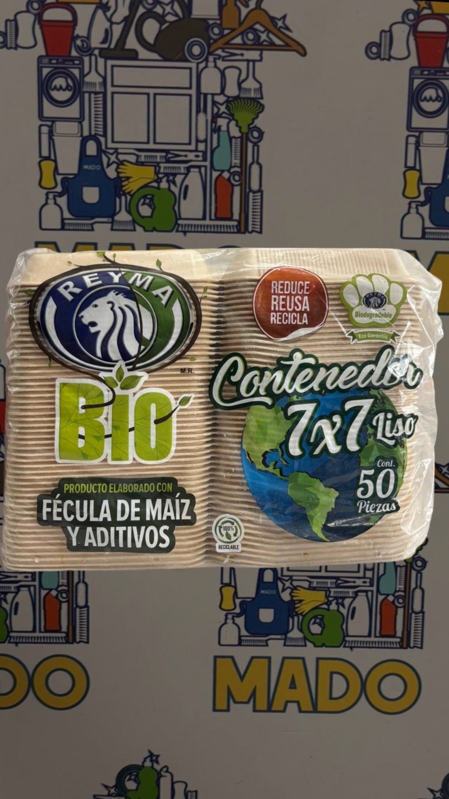 CHAROLA 7X7 LISO BIO