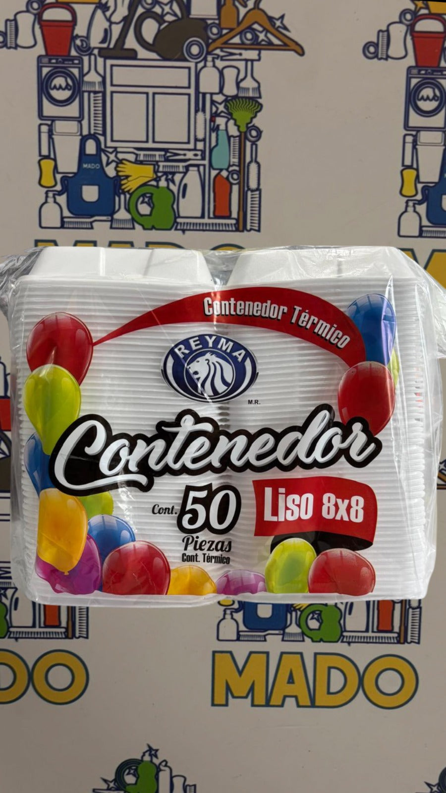 CHAROLA 8X8 LISO CON 50 PIEZAS