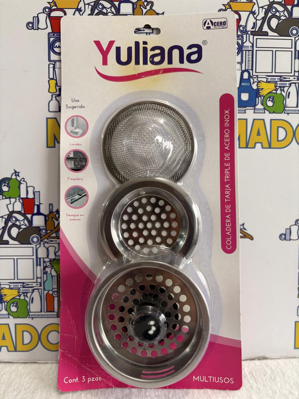COLADERA DE TARJA TRIPLE YUL