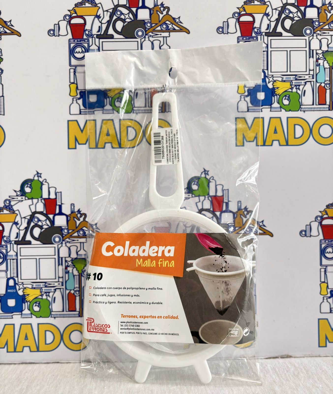 COLADOR MALLA FINA #10