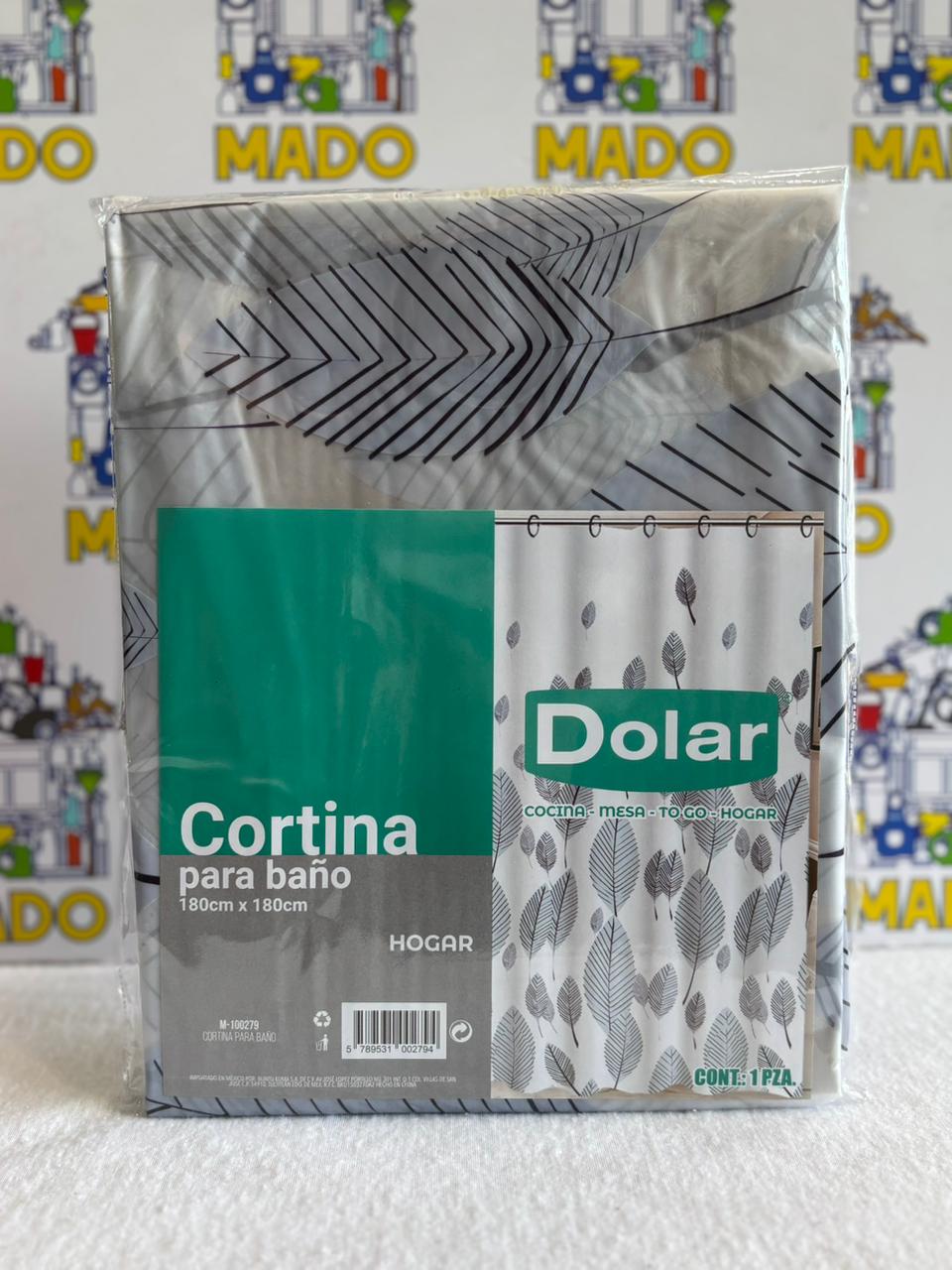 CORTINA PARA BAÑO CALIBRE MEDIO MOD M-00279