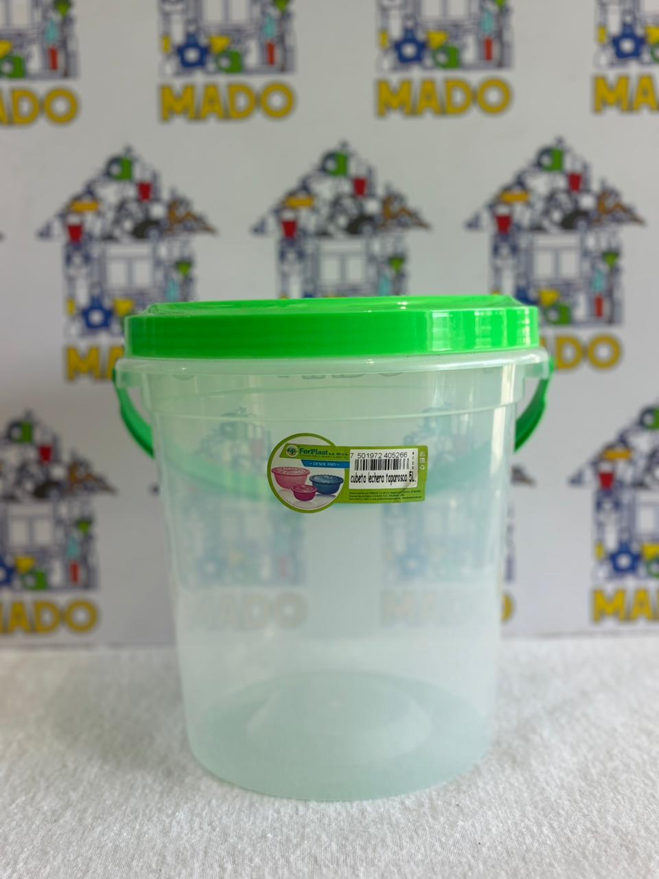CUBETA LECHERA TAPAROSCA 5L