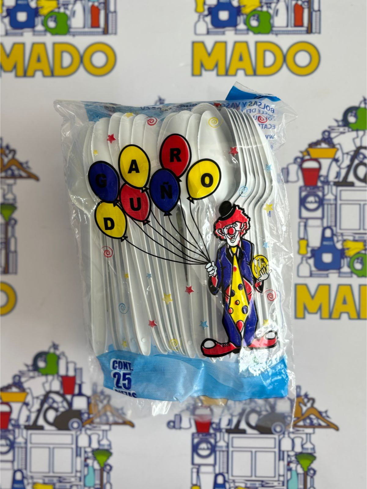 CUBIERTO DESECHABLE 25PZ CUCHARA/TENEDOR