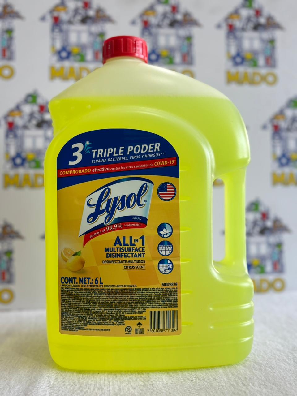 DESINFECTANTE LYSOL CITRUS 6 LITROS