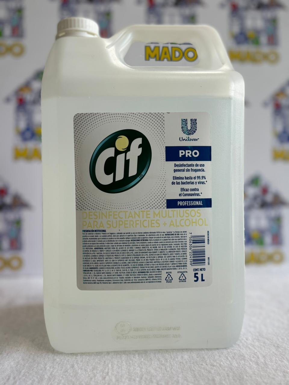 DESINFECTANTE MULTIUSOS CIF 5LTS