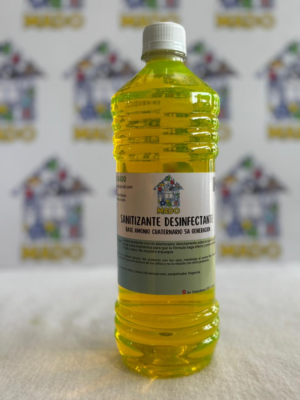 DESINFECTANTE Y SANITIZANTE AMARILLO MADO 1LT