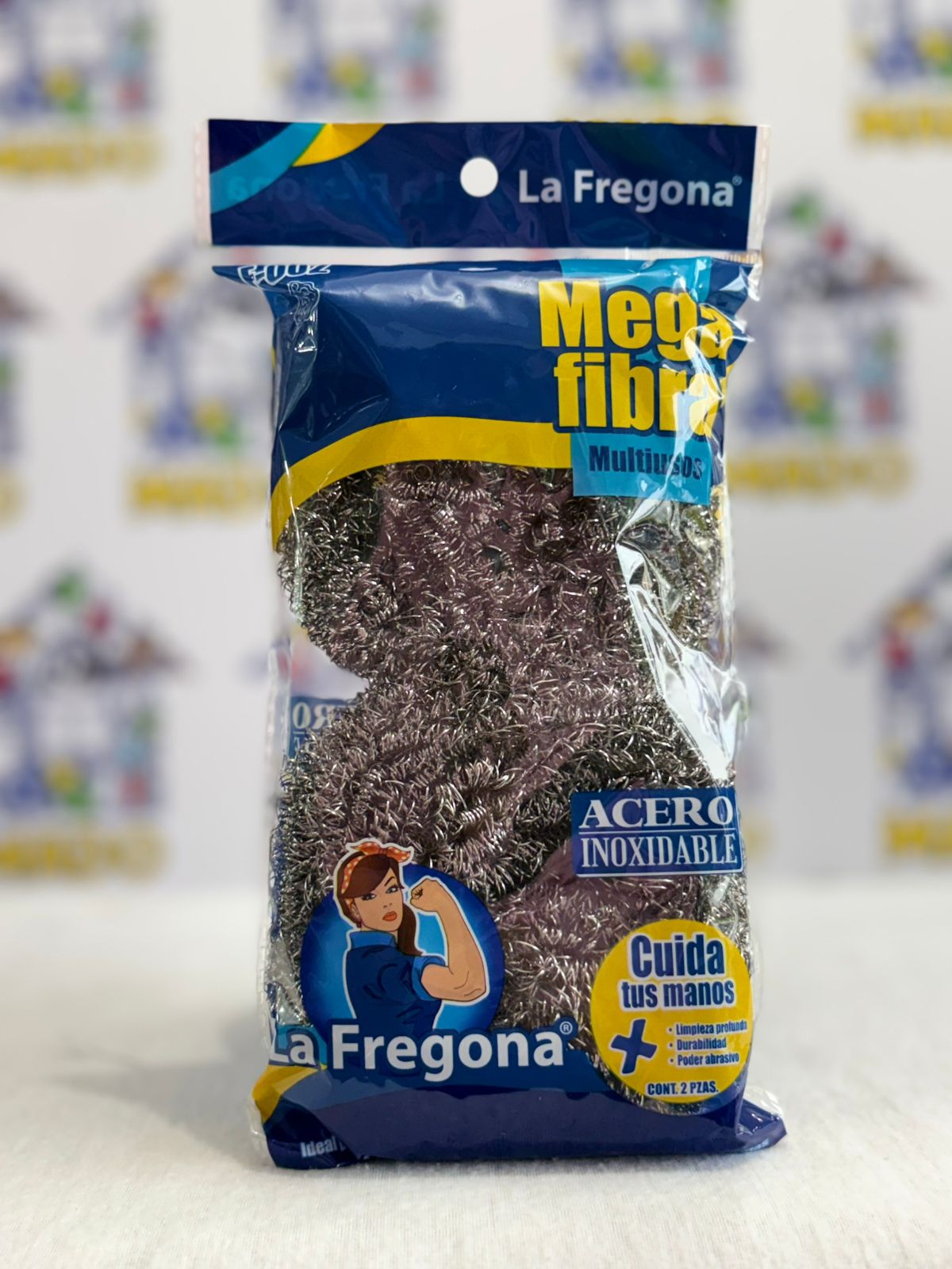 FIBRAS DE ACERO INOXIDABLE LA FREGONA 2 PZ
