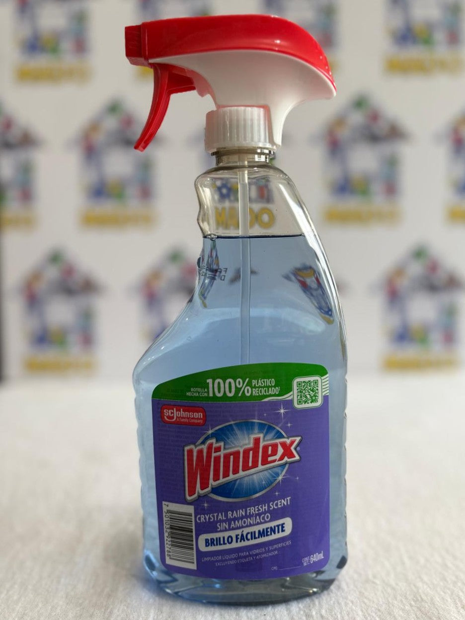 LIMPIADOR LIQUIDO PARA VIDRIOS WINDEX 640 ML