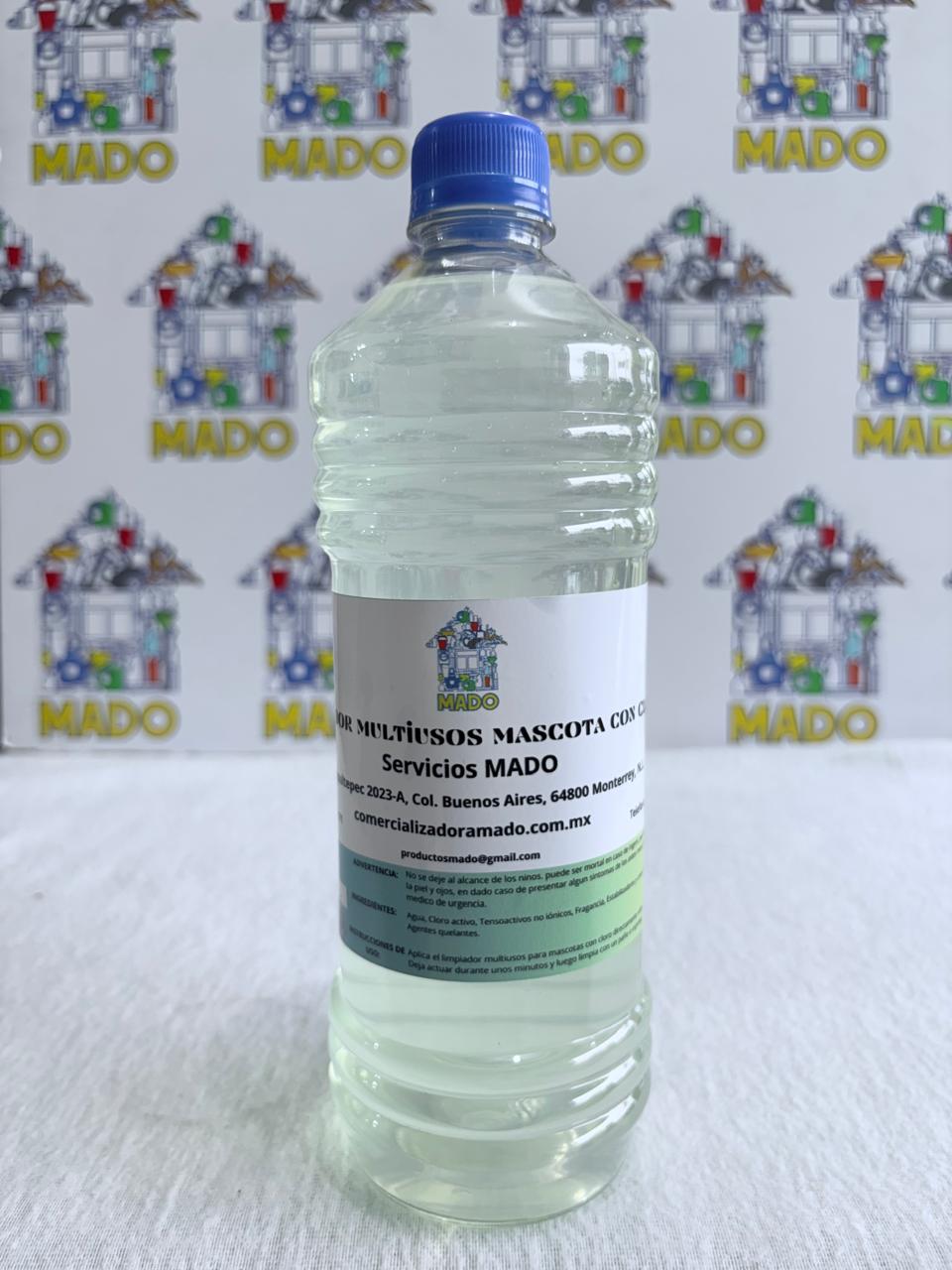 LIMPIADOR MULTIUSOS CON CLORO TIPO GEL MADO 1LTO