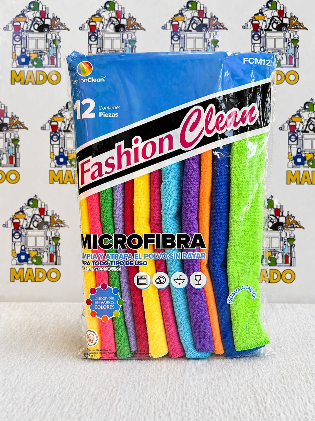 MICROFIBRA FASHION CLEAN 40X40/ 30X30 12PZ