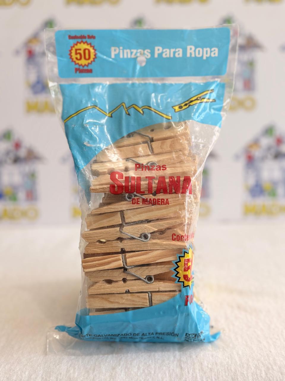 PINZAS DE MADERA 50 PZAS