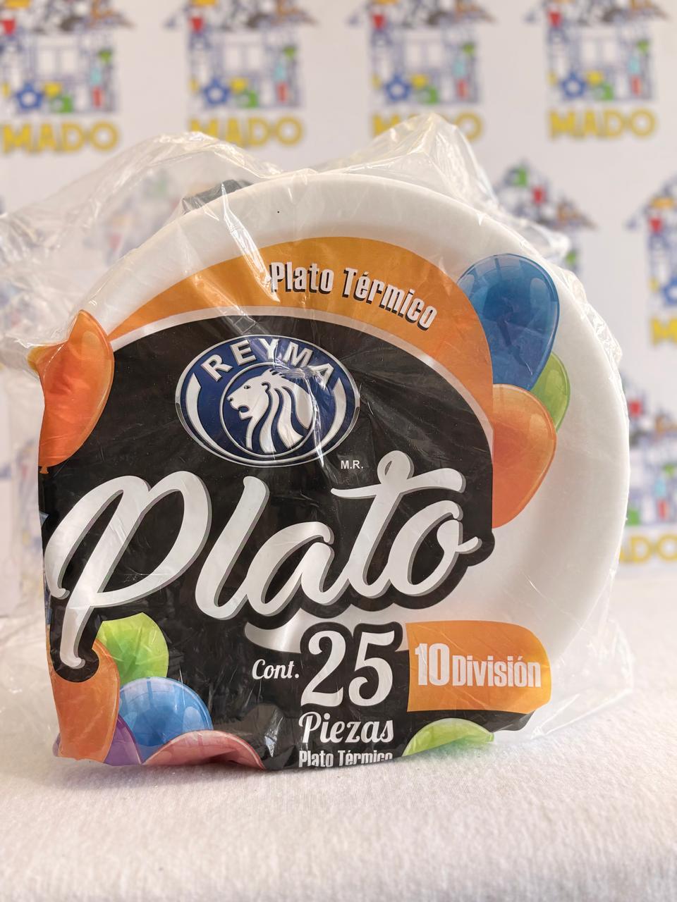 PLATO TERMICO 10 REDONDO CON DIVISION PZA