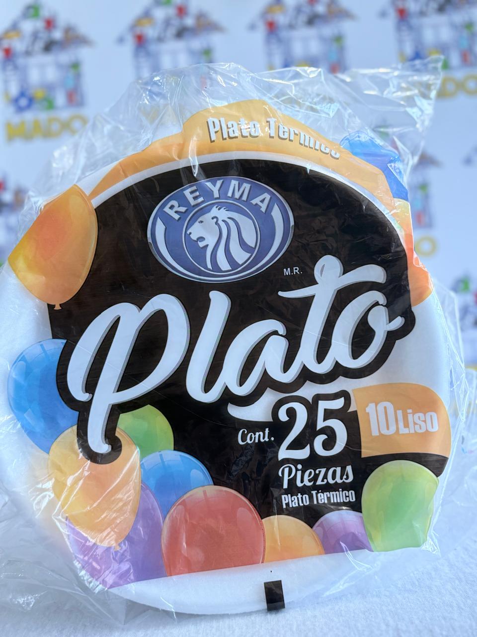 PLATO TERMICO REDONDO 10 LISO