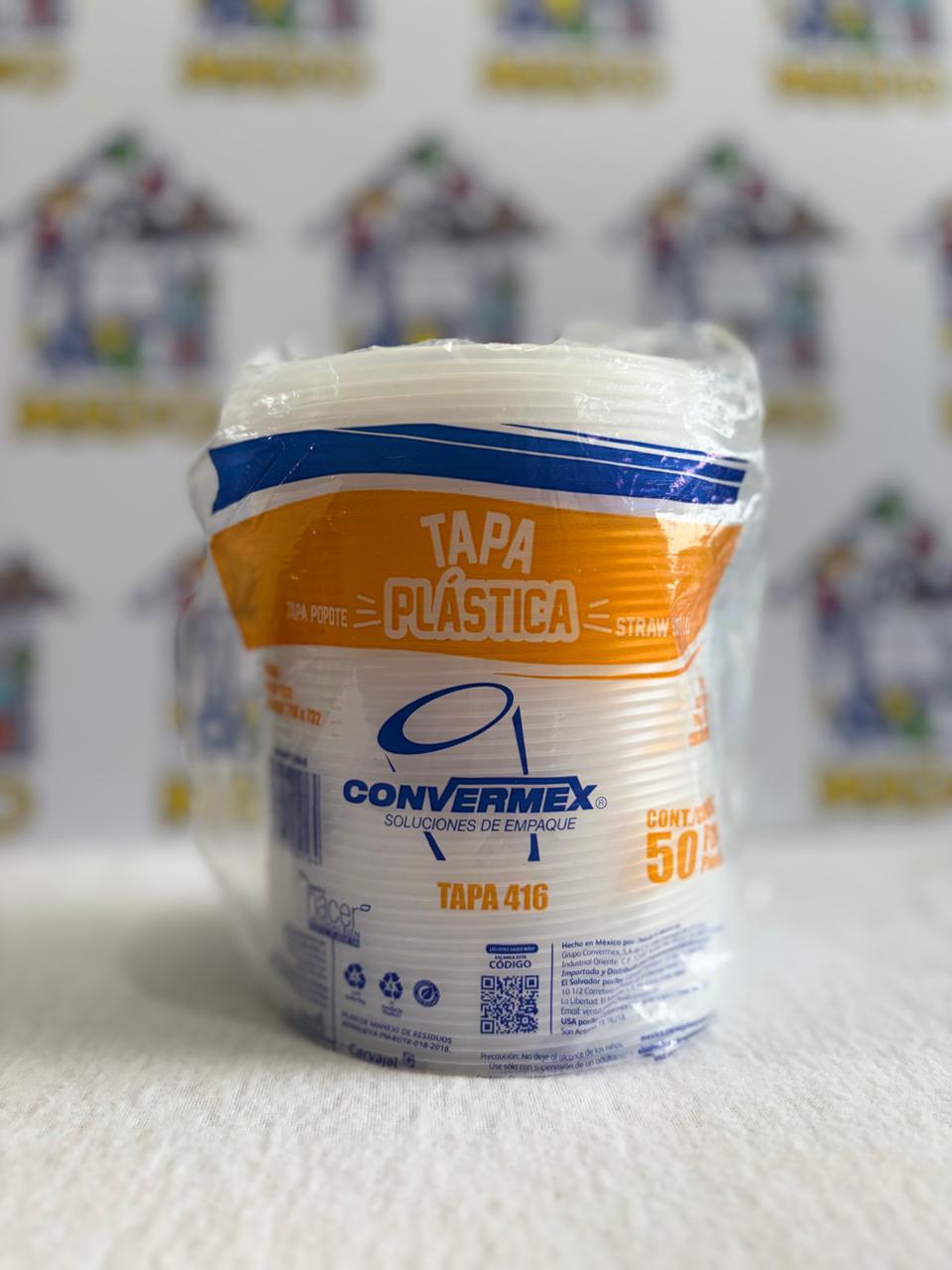 TAPA DE PLASTICO 1 1/2 1/4 POPOTE