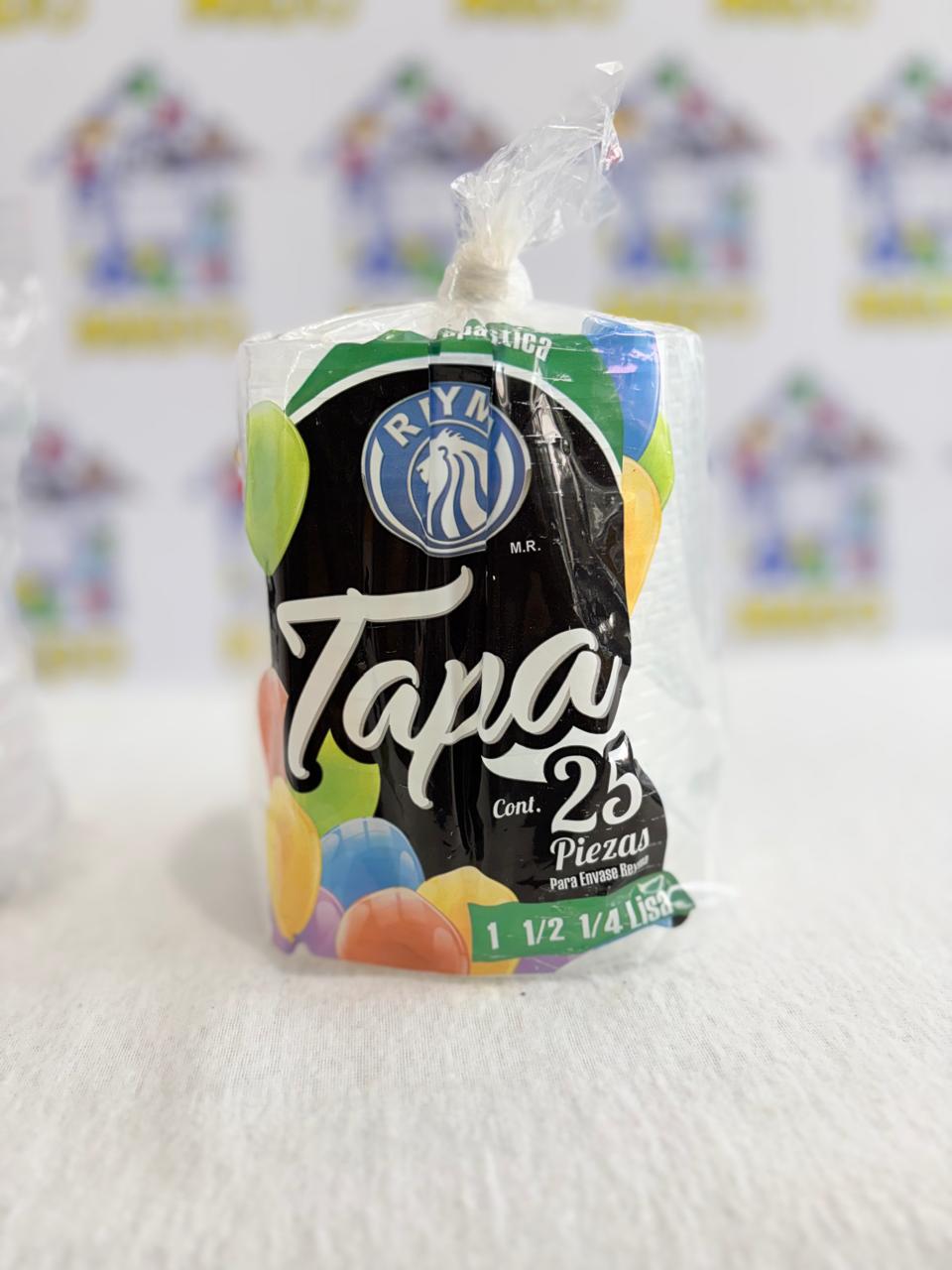 TAPA PLASTICA PARA 1 LT, 1/2 Y 1/4 LISA