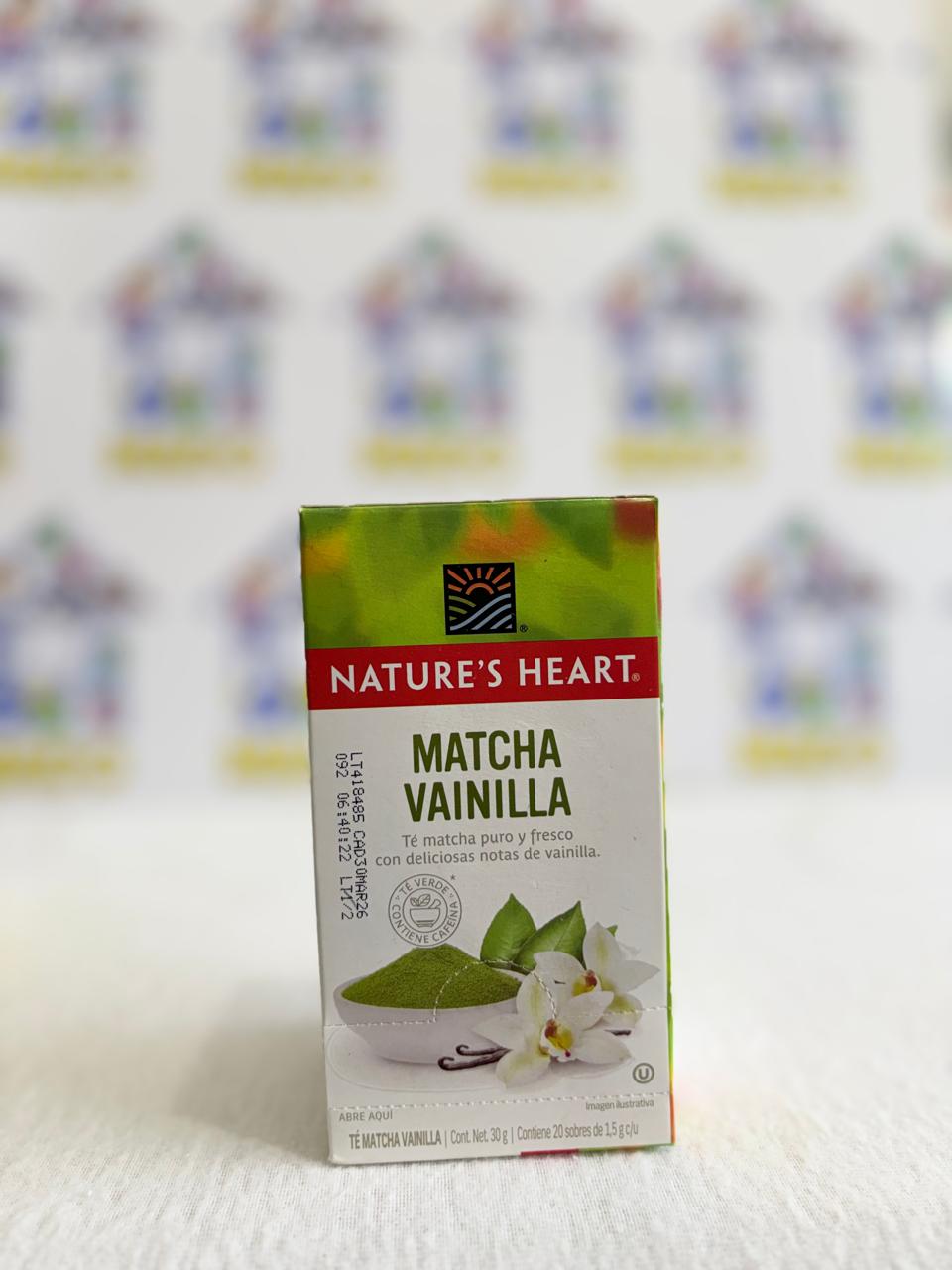 TE FUNCIONAL NATURES HEART MATCHAVAINILLA-CUCRCUMAJENGIBRE-MANZANILLAJENGIBRE