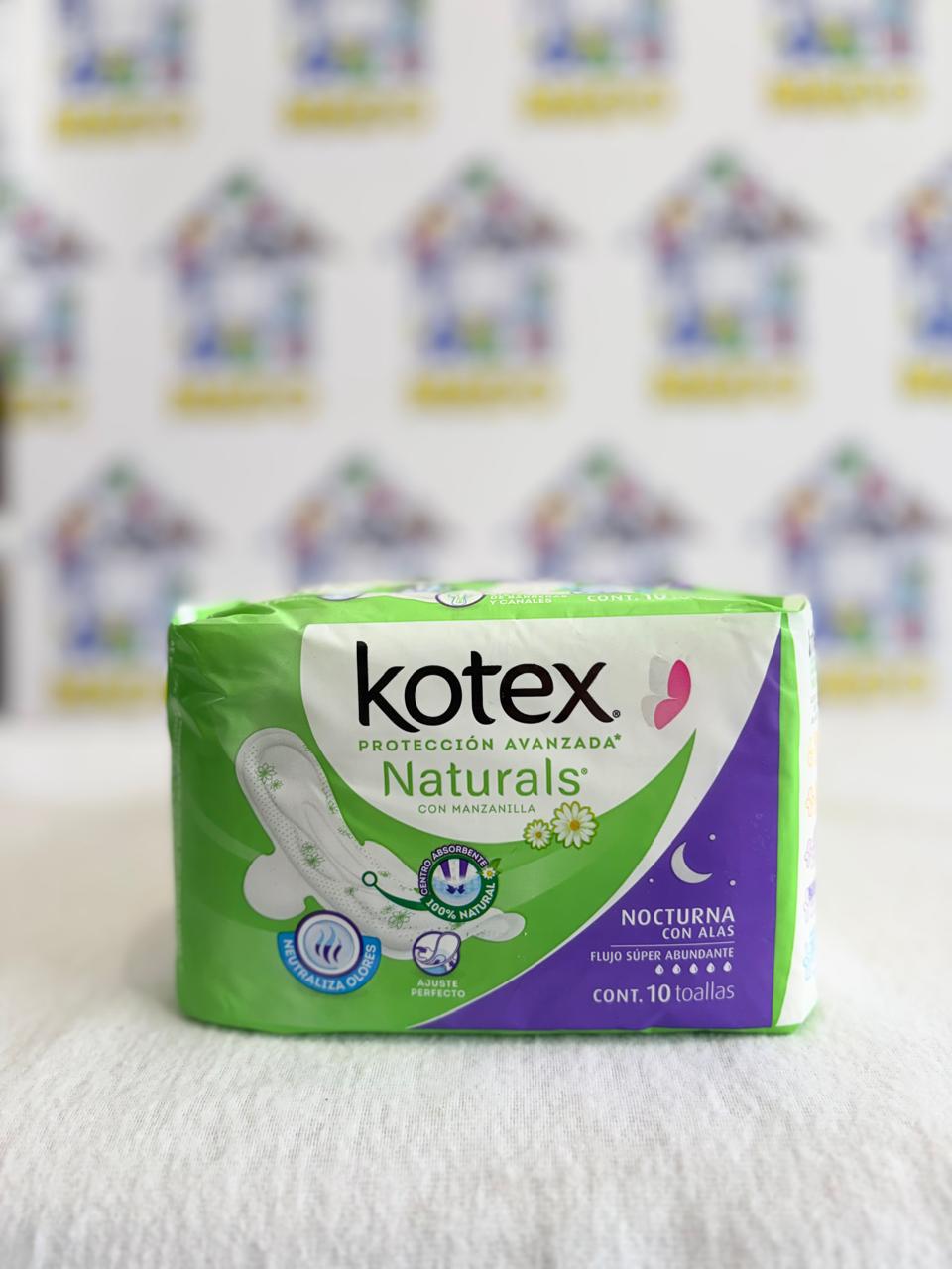 TOALLAS FEM. KOTEX NOCTURAS 10PZ