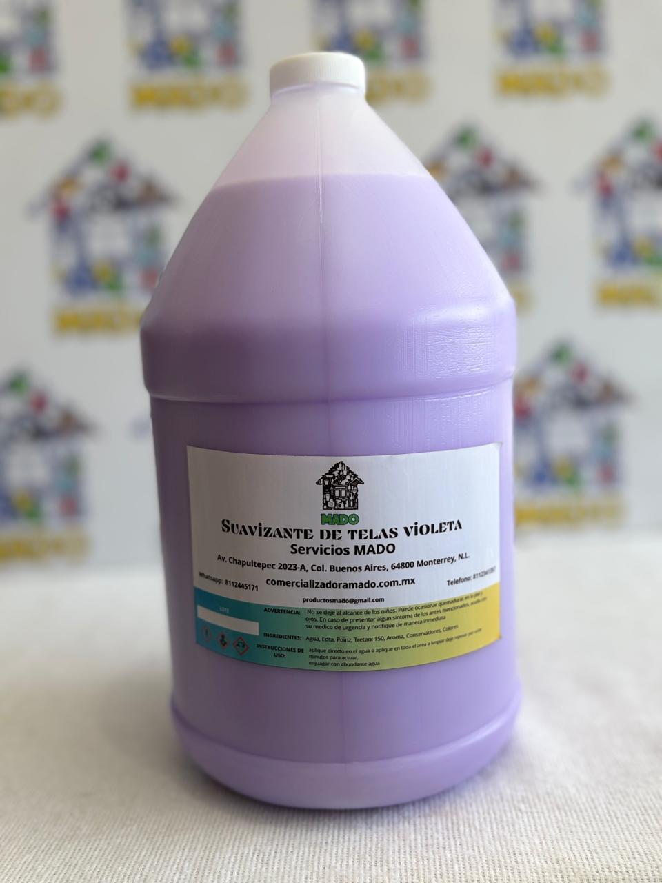 SUAVIZANTE DE TELAS VIOLETA 4 LITROS
