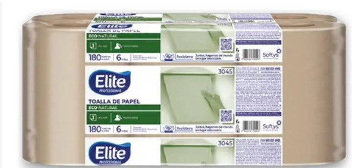 TOALLA ROLLO ELITE CAFE 180MTS