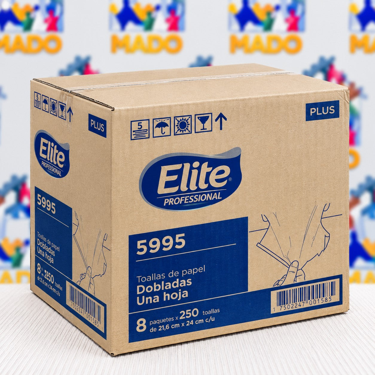 CAJA TOALLA INTERDOBLADA ELITE 250H C/8