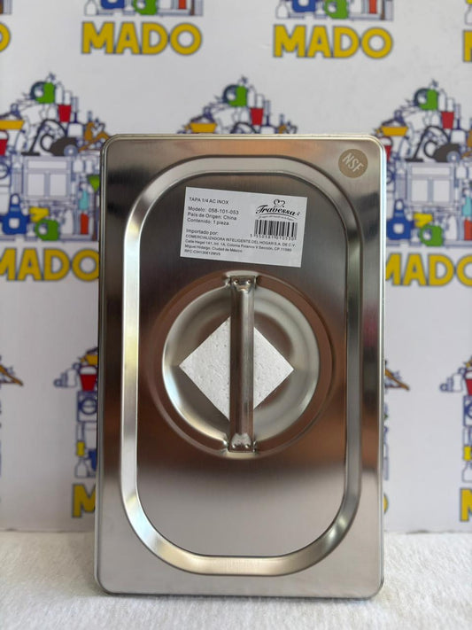 058-101-053 TAPA 1/4 AC INOX TRAVESSA
