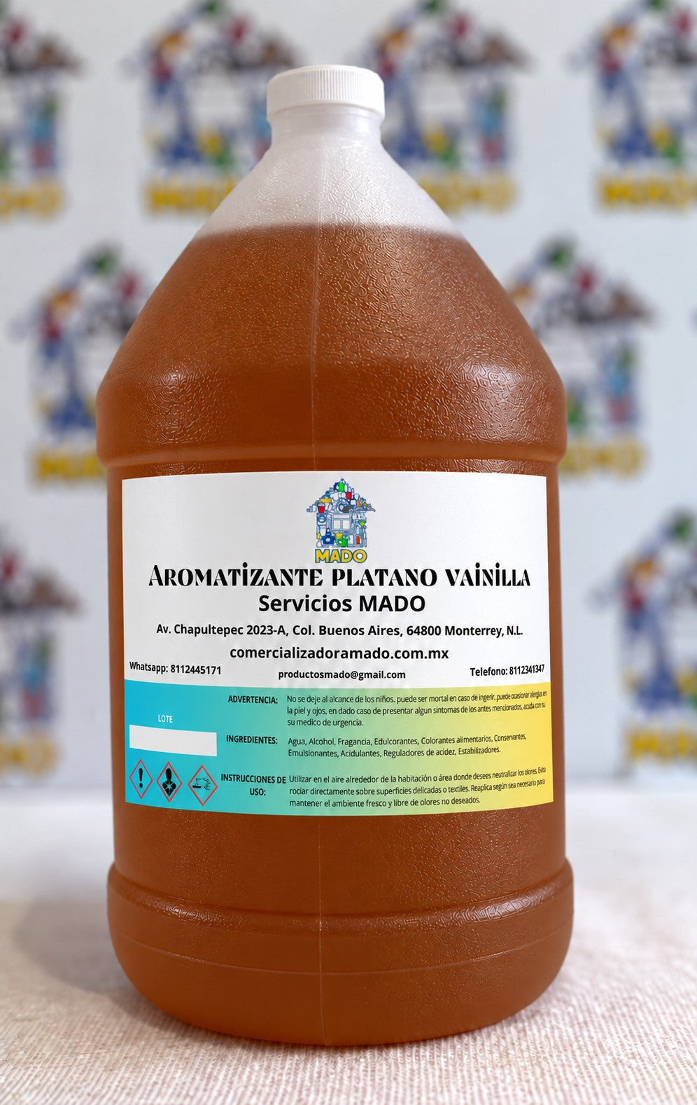 AROMATIZANTE PLATANO VAINILLA MADO 4 LITROS GALON