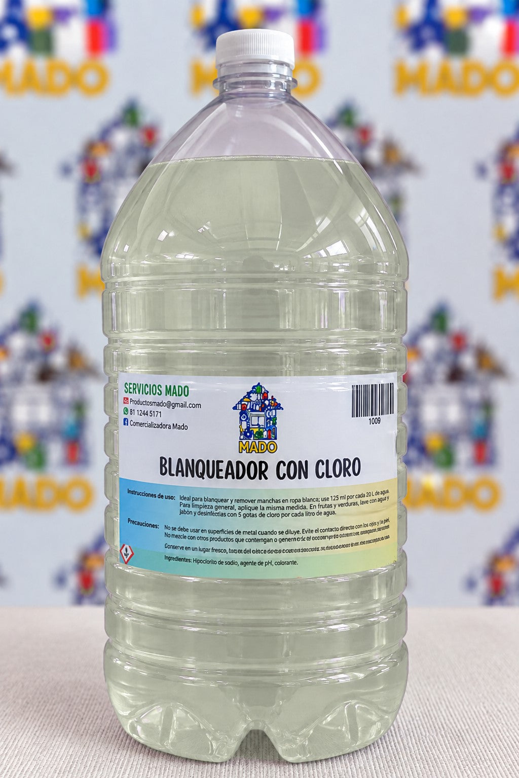 BLANQUEADOR CON CLORO 10 LITROS
