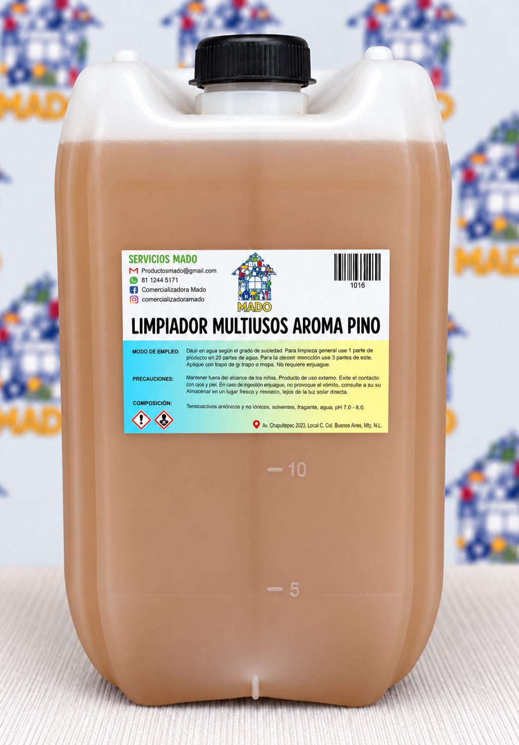 LIMPIADOR MULTIUSOS AROMA PINO 20LITROS MADO