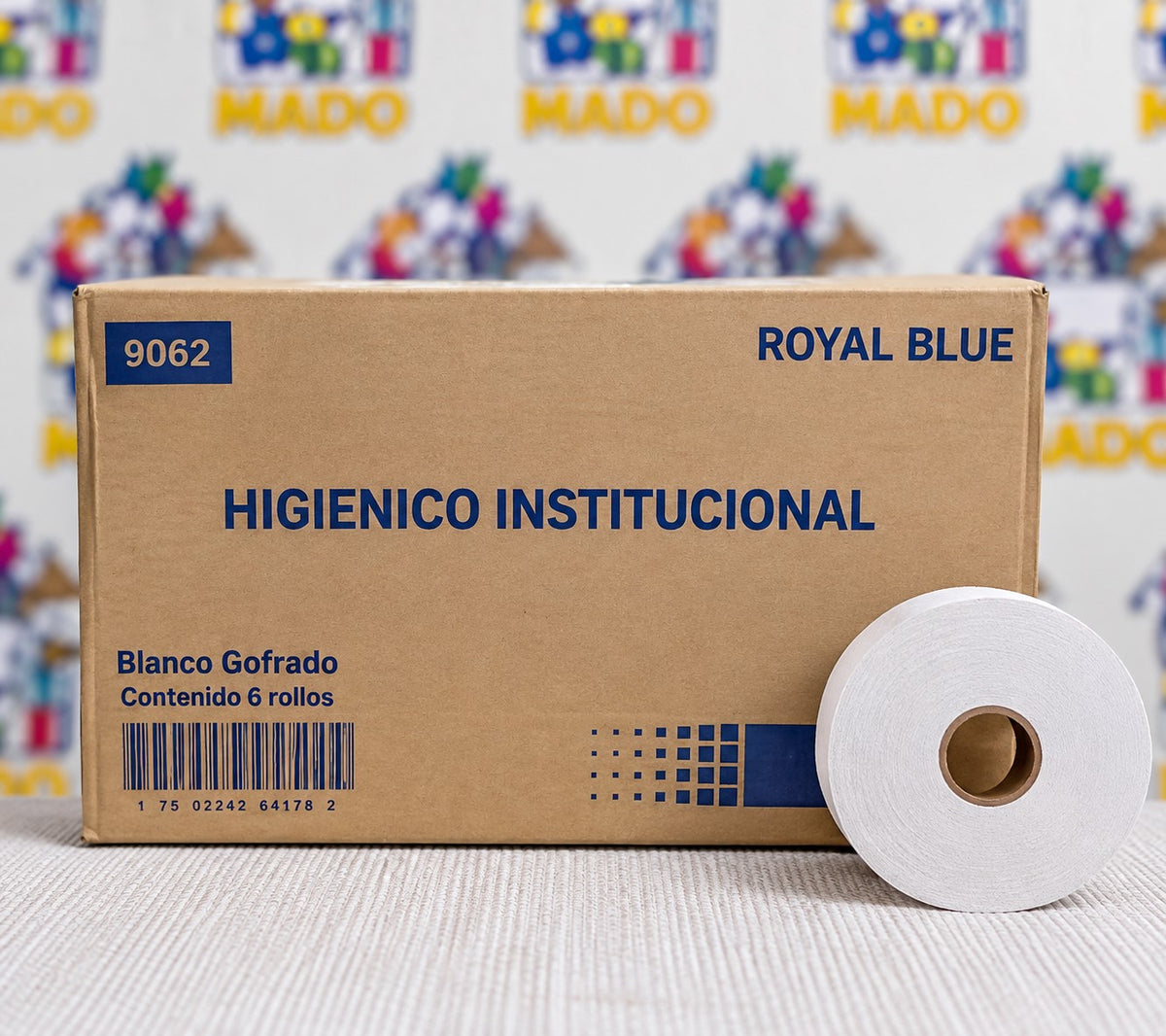 CAJA DE HIG JUMBO ROYAL BLUE 6PZ
