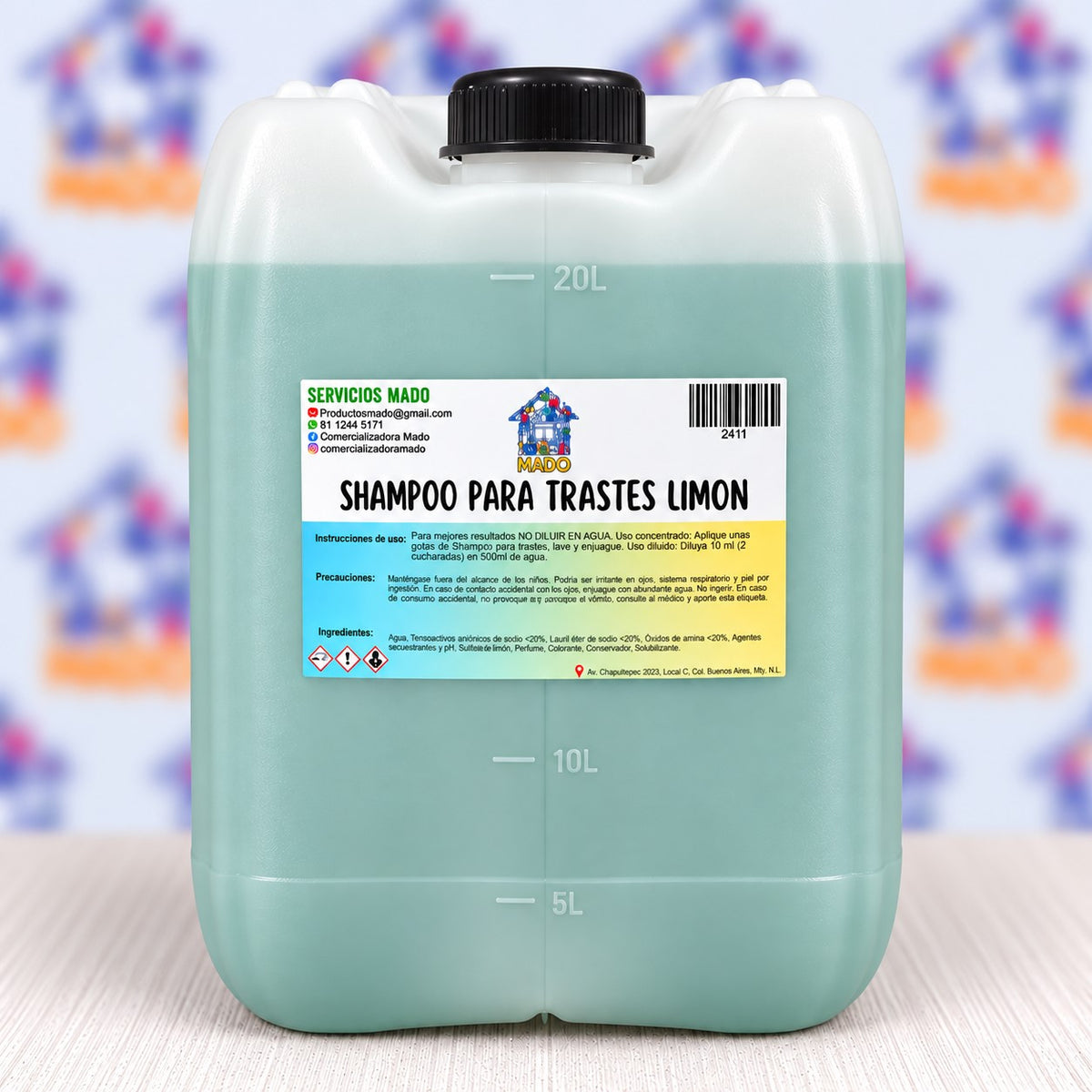 SHAMPOO PARA TRASTES MADO 20L