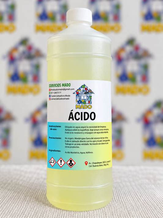 ACIDO MURIATICO LITRO GRANEL MADO