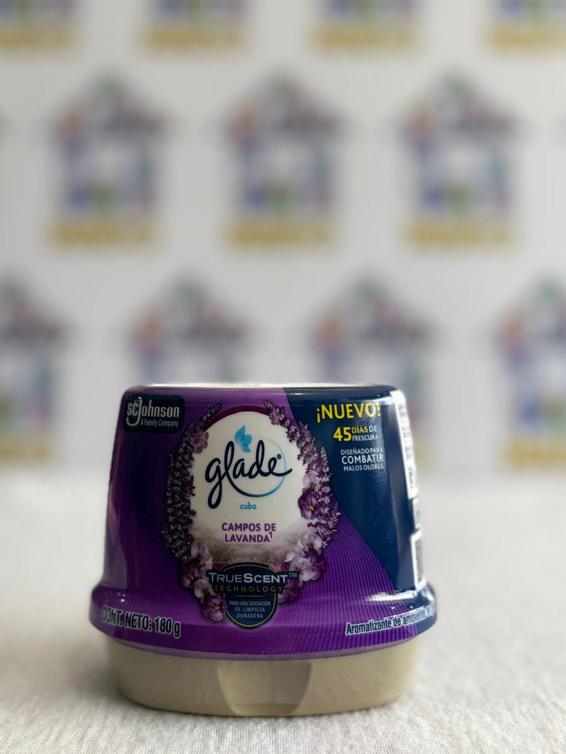 AROMATIZANTE GLADE CUBO CAMPOS DE LAVANDA 180GR