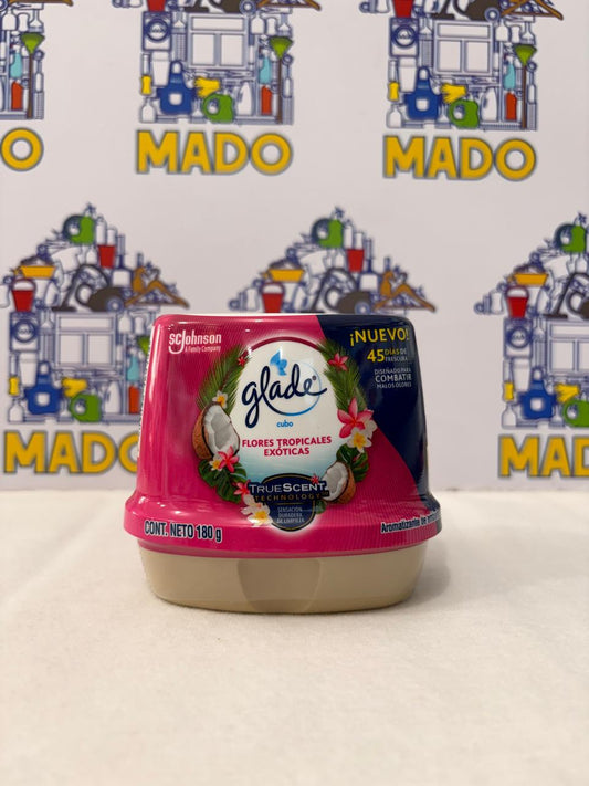 AROMATIZANTE GLADE CUBO FLORES TROPICALES EXOTICAS 180GR