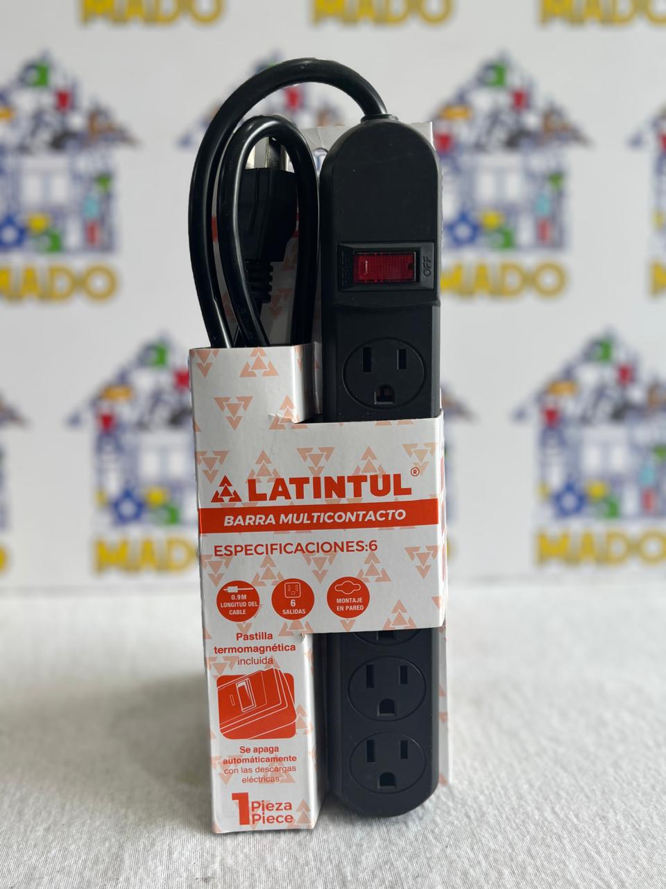 BARRA MULTICONTACTO NEGRA 6 ENTRADAS GOOD WILL