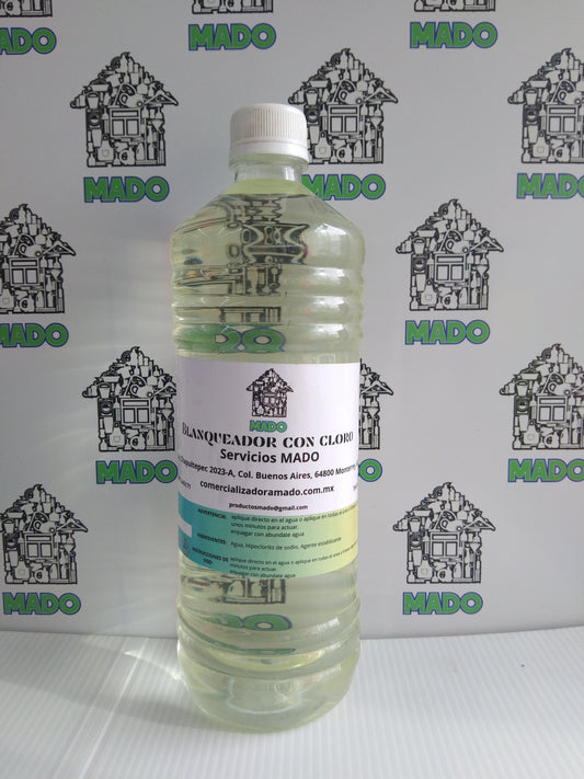 BLANQUEADOR CON CLORO LIQUIDO MADO 1LTO