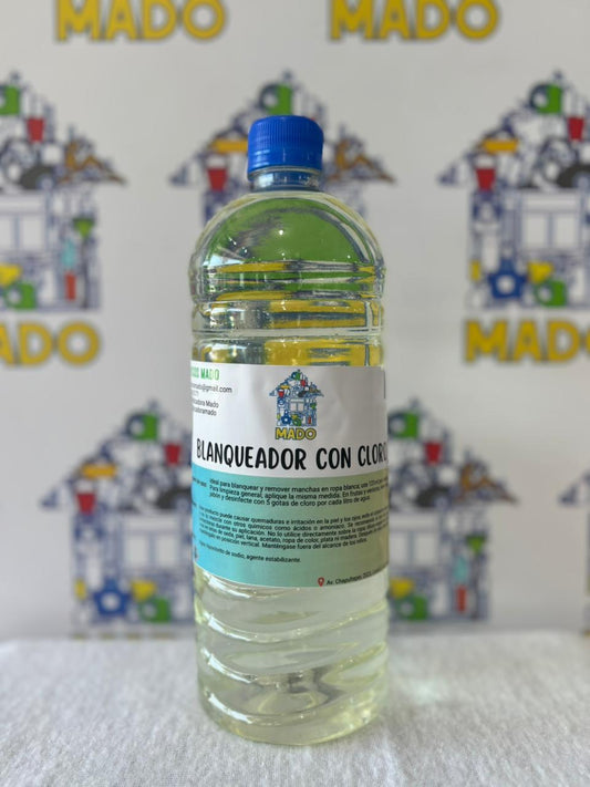 BLANQUEADOR CON CLORO LIQUIDO MADO 1LTO