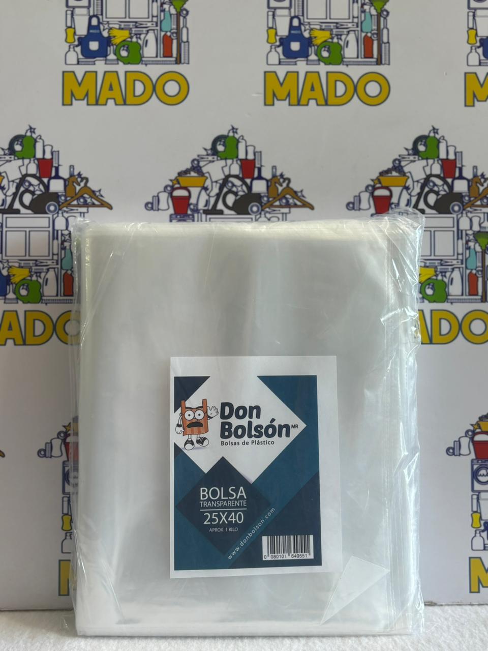 BOLSA PLASTICO 25X40 KILO
