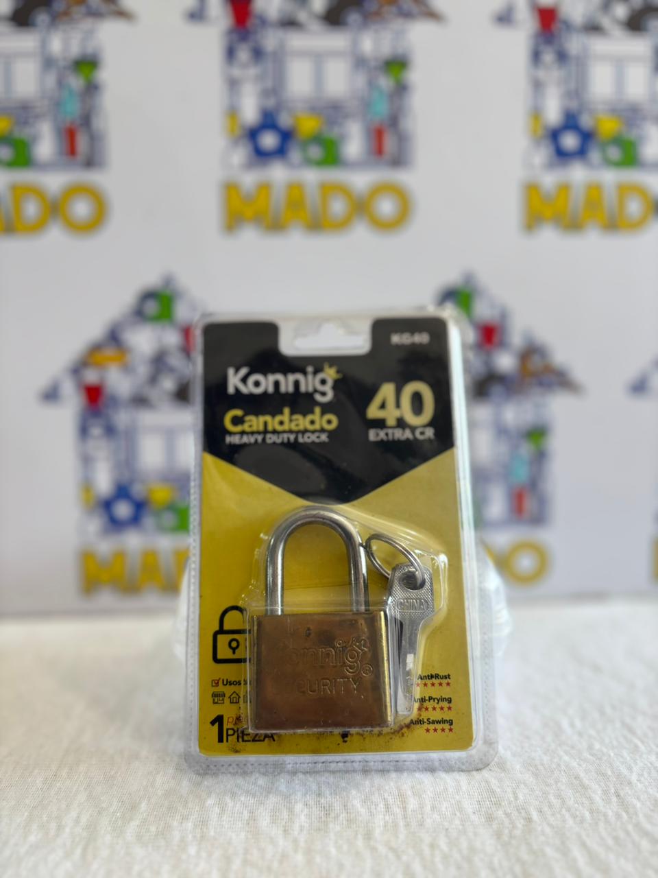 CANDADO ACERO REFORZADO 40MM