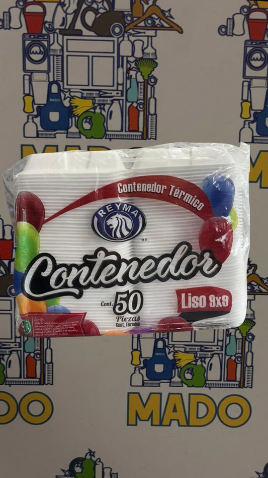 CHAROLA 9X9 LISO CON 50 PIEZAS