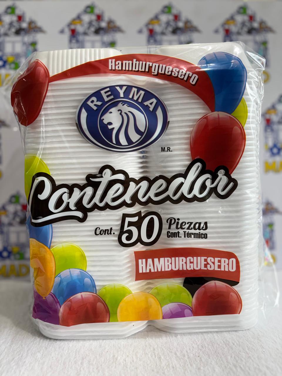 CHAROLA HAMBURGUESERO 50 piezas