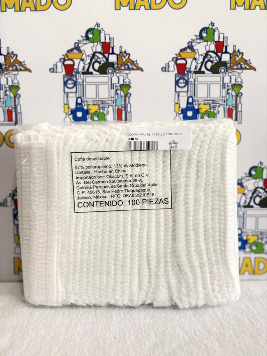 COFIA PARA EL CABELLO CON 100 PZ