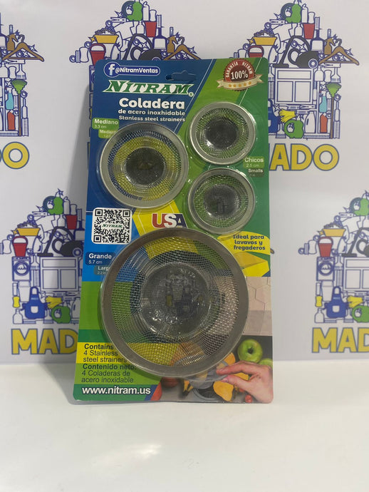 COLADERA DE ACERO 4PZ NITRAM