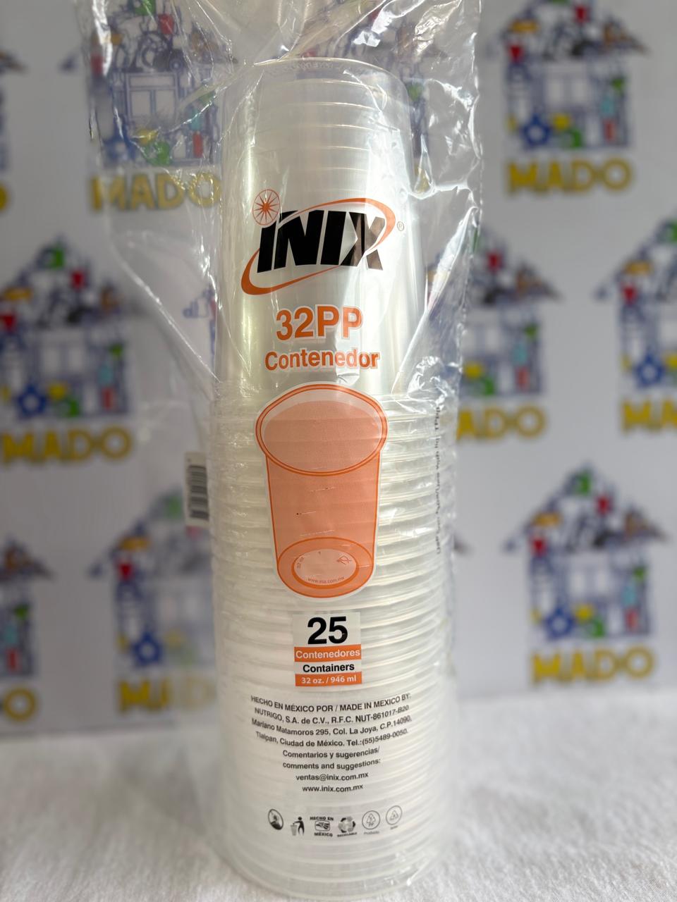 Db8 Inix CONTENEDOR (VASO) INIX 25PZ – Comercializadora Mado