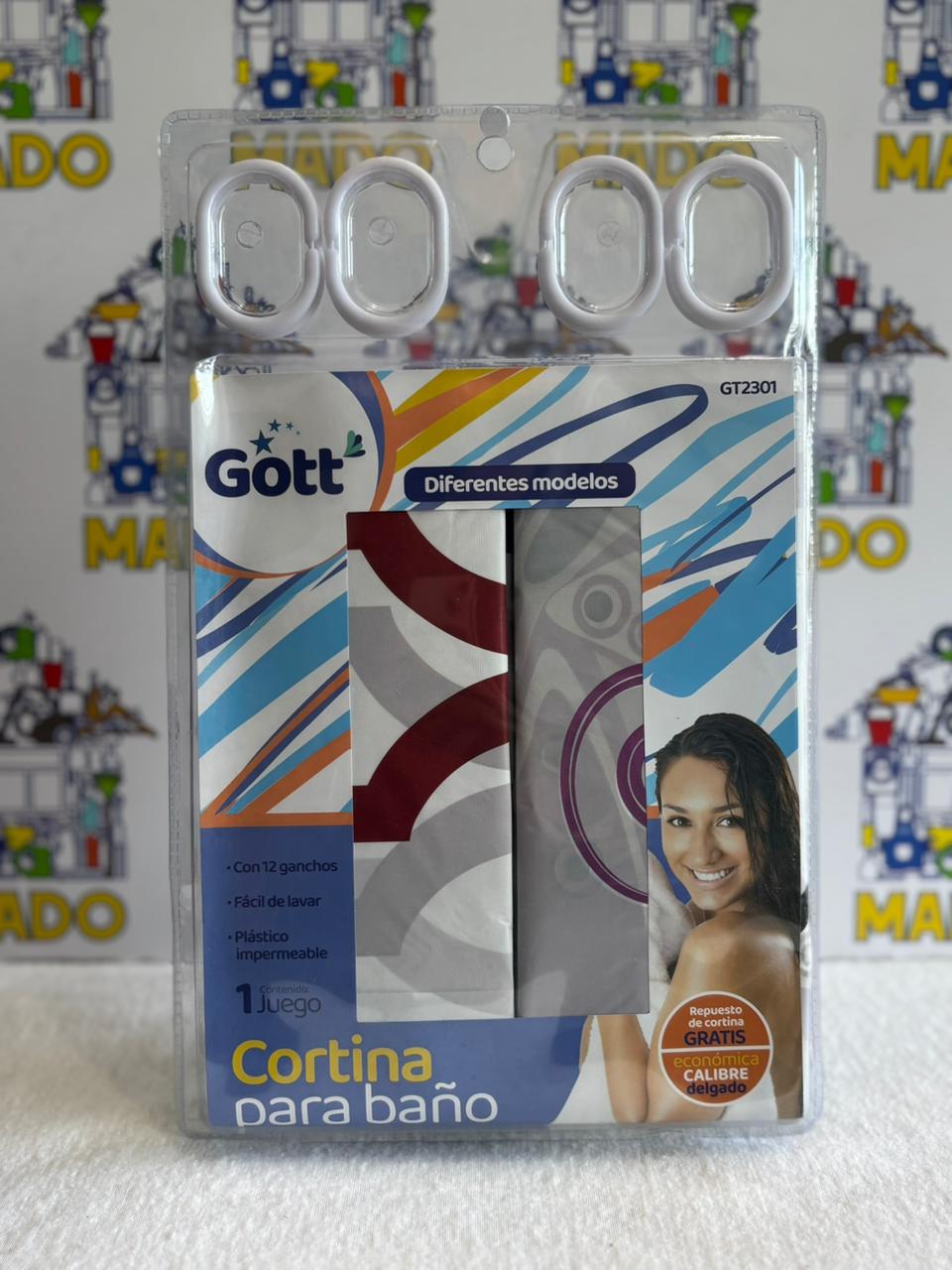 CORTINA PARA BAÑO 180CMX180CM CALIBRE MEDIO