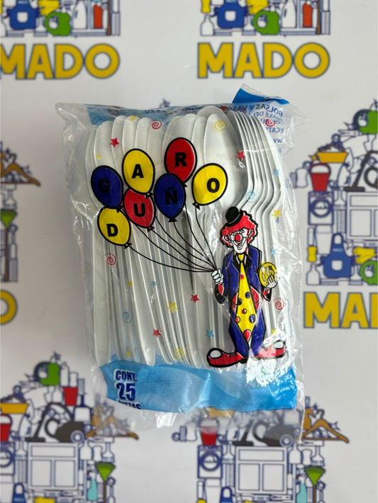 CUBIERTO DESECHABLE 25PZ CUCHARA/TENEDOR
