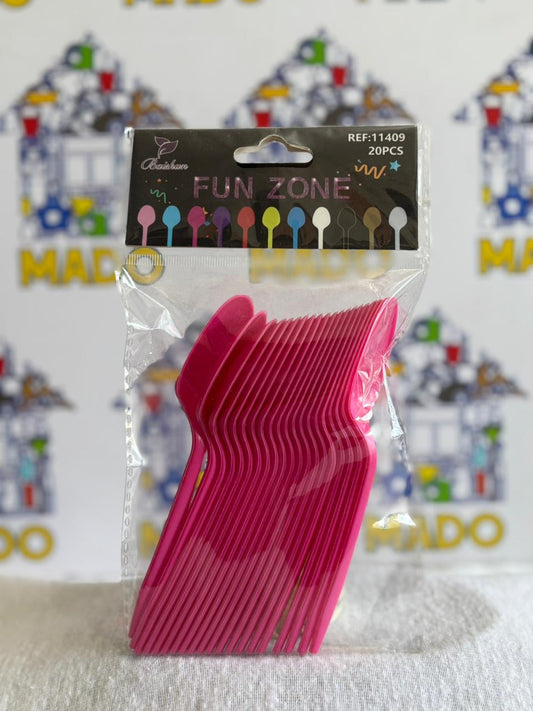 CUBIERTOS DE PLASTICO C/20PZ