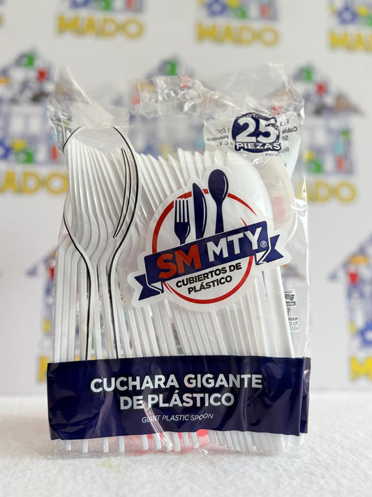 CUCHARA GIGANTE DESECHABLE 25 PIEZAS